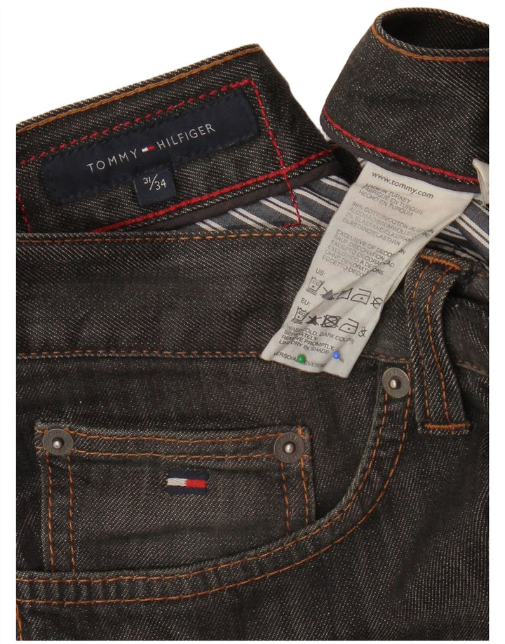 TOMMY HILFIGER Mens Straight Jeans W31 L28 Grey Cotton