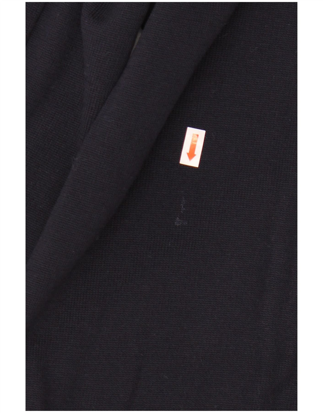 MARZ Mens V-Neck Jumper Sweater IT 52 Large Navy Blue Wool