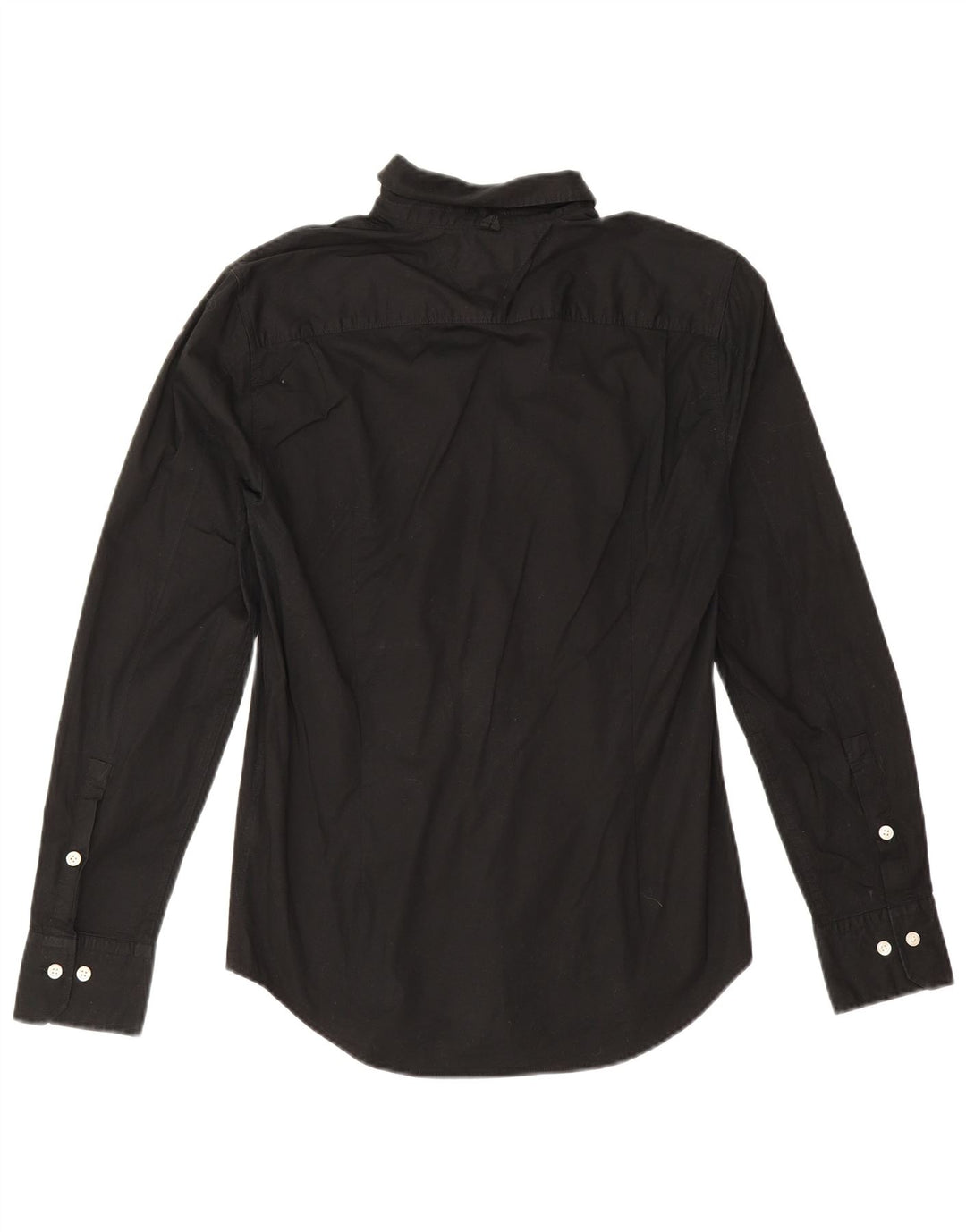 Tommy Hilfiger Mens Shirt Medium Black Cotton