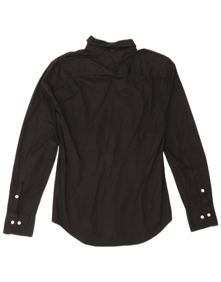 Tommy Hilfiger Mens Shirt Medium Black Cotton