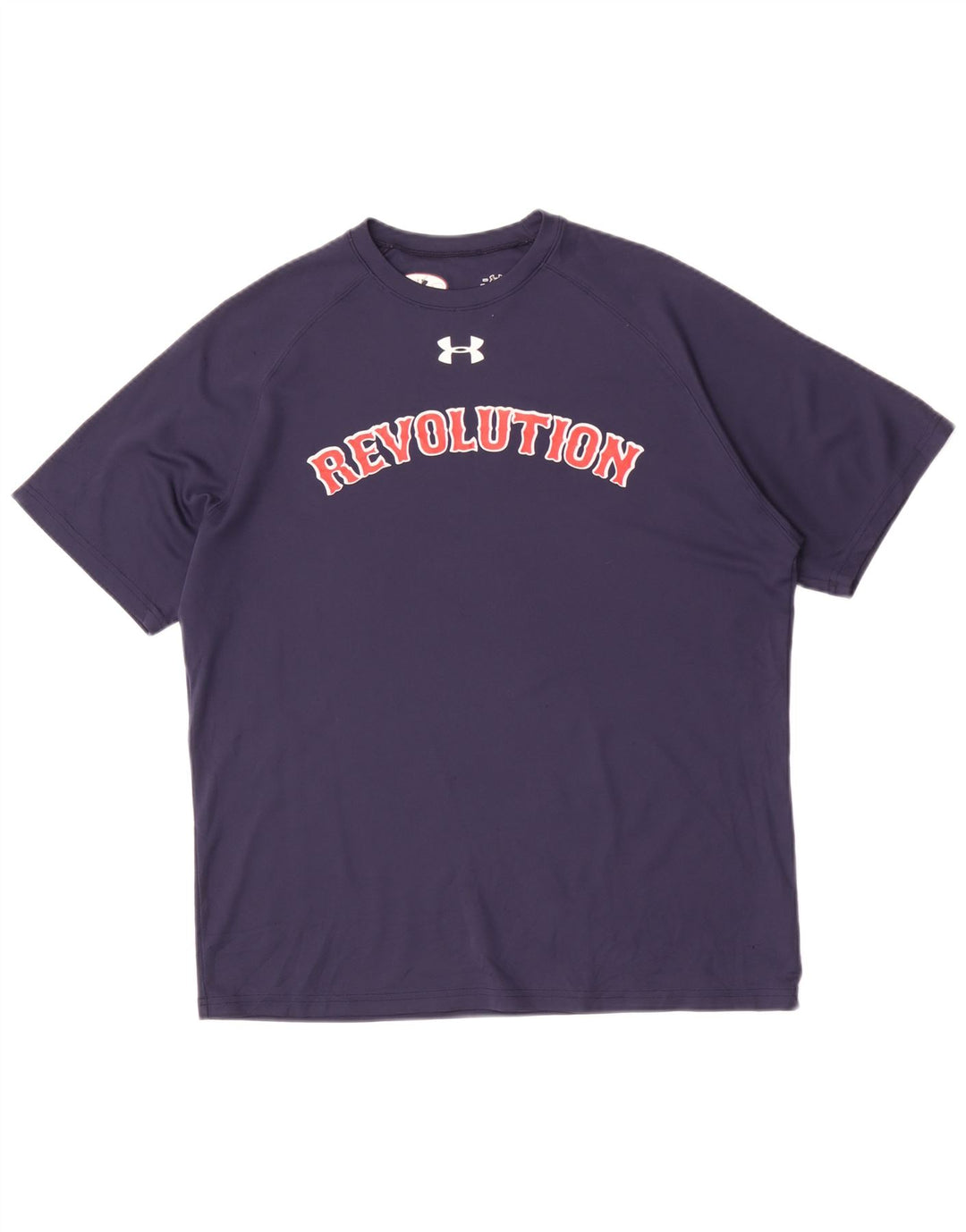 Under Armour Mens Graphic T-Shirt Top Medium Navy Blue Polyester