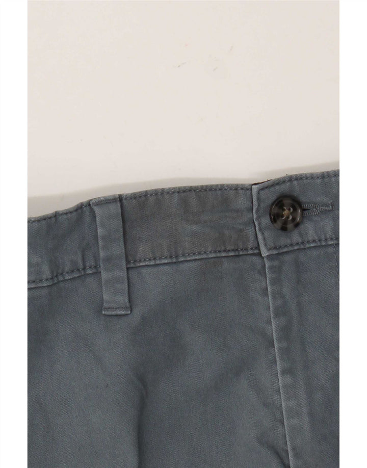 Marks & Spencer Mens Chino Shorts W30 Medium Blue Cotton