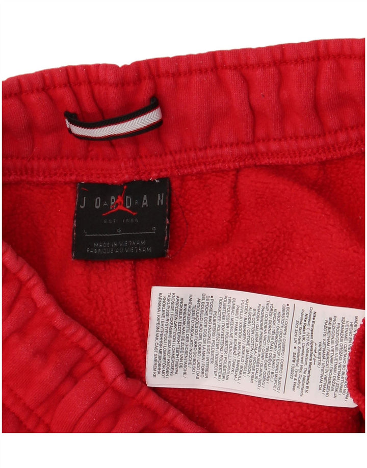 Jordan Mens Sport Shorts Large  Red Cotton