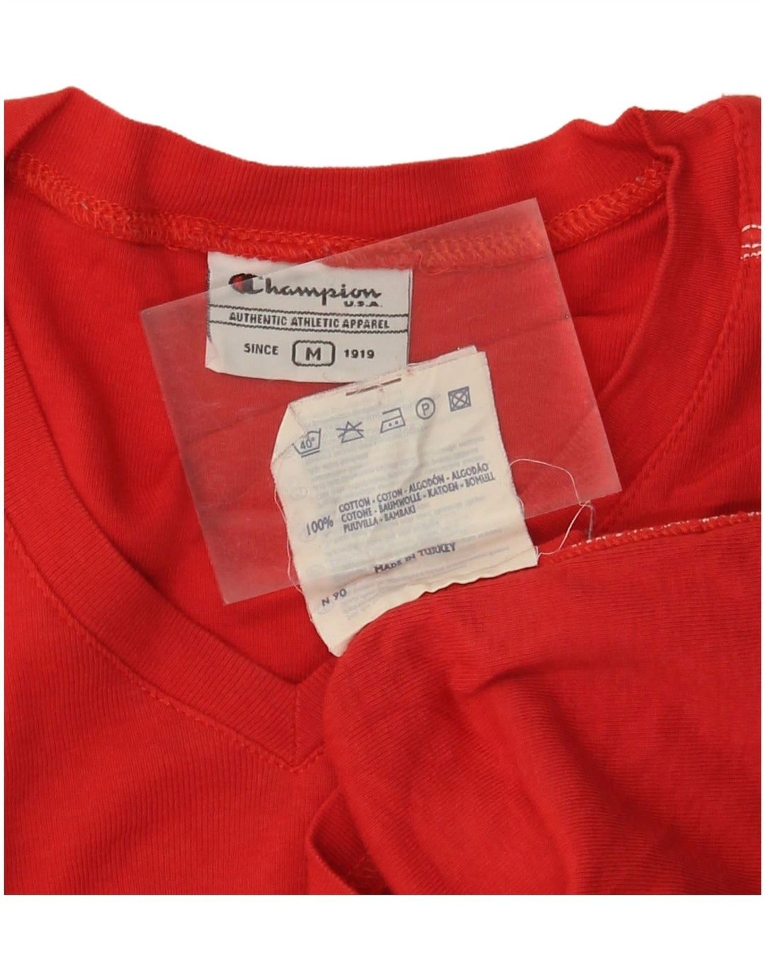 CHAMPION Womens Crop T-Shirt Top UK 12 Medium Red Cotton