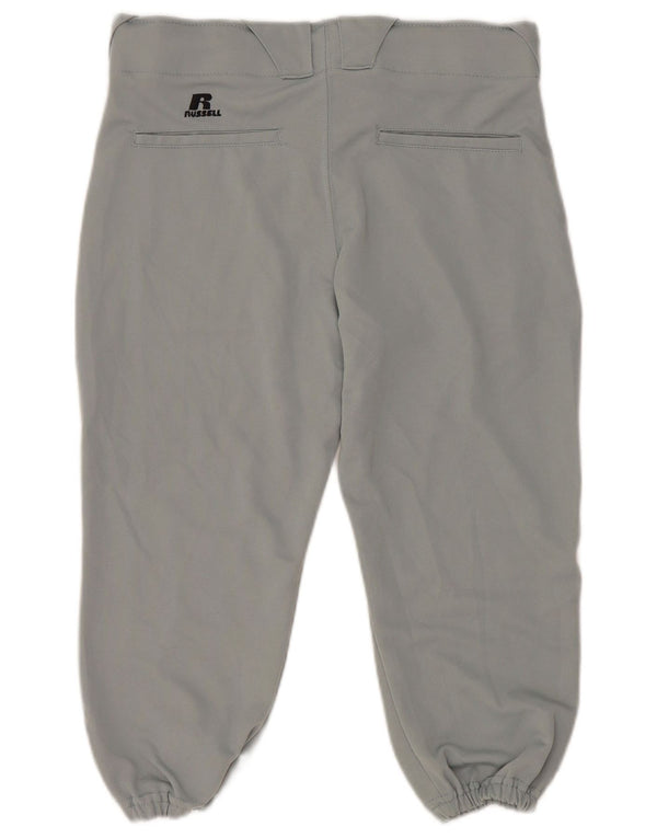 RUSSELL ATHLETIC Mens Joggers Capri Trousers Medium W32 L19 Grey Polyester