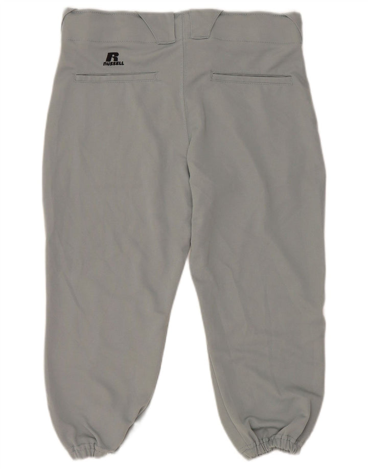RUSSELL ATHLETIC Mens Joggers Capri Trousers Medium W32 L19 Grey Polyester