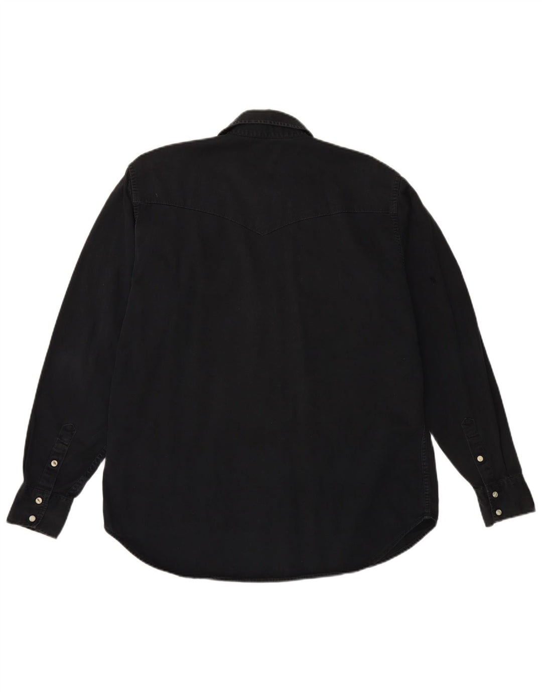 LEE Mens Denim Shirt Large Black Cotton