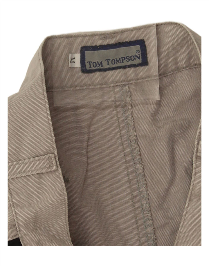 Tom Tompson Mens Cargo Shorts Medium W30  Grey Cotton