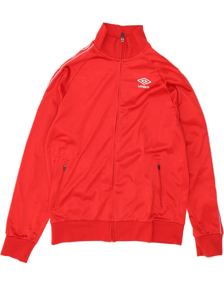 UMBRO Womens Tracksuit Top Jacket UK 18 XL Red Polyester Vintage Umbro and Second-Hand Umbro from Messina Hembry 