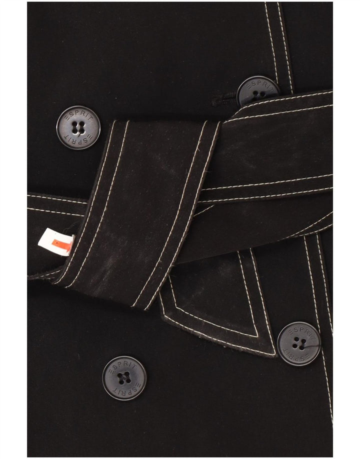 Esprit Womens Sherpa Pea Coat UK 18 XL Black Polyester