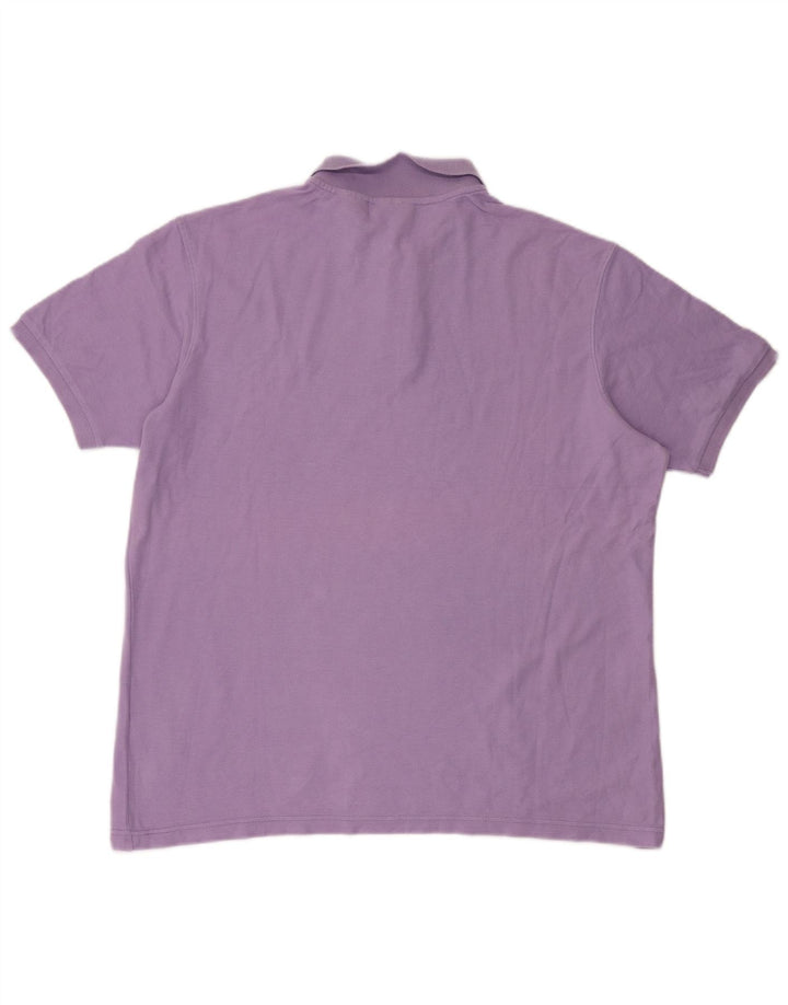 FILA Mens Polo Shirt XL Purple Cotton