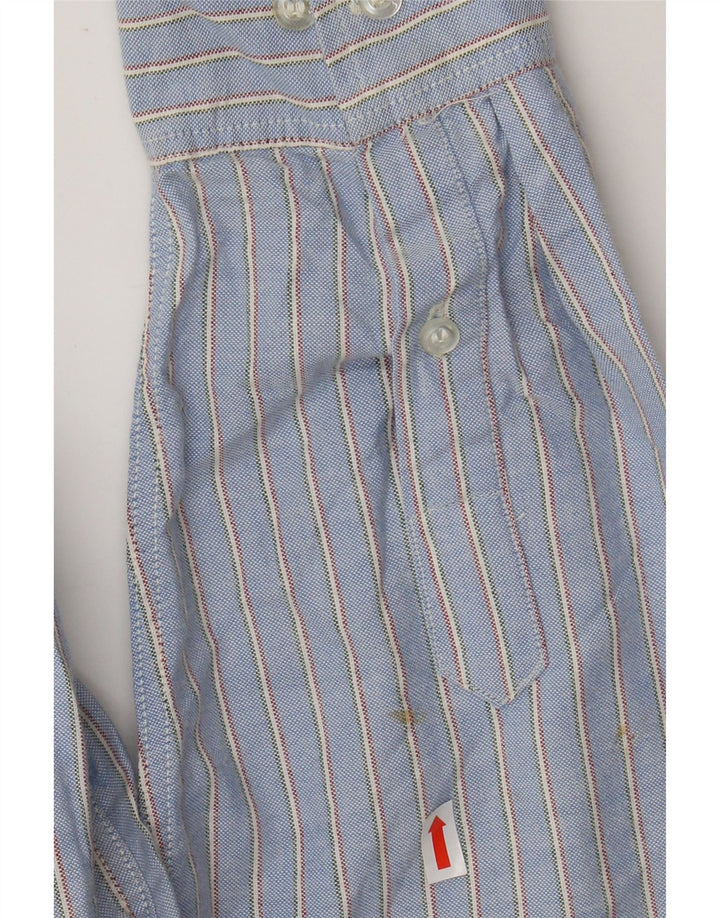 EDDIE BAUER Mens Shirt XL Blue Pinstripe