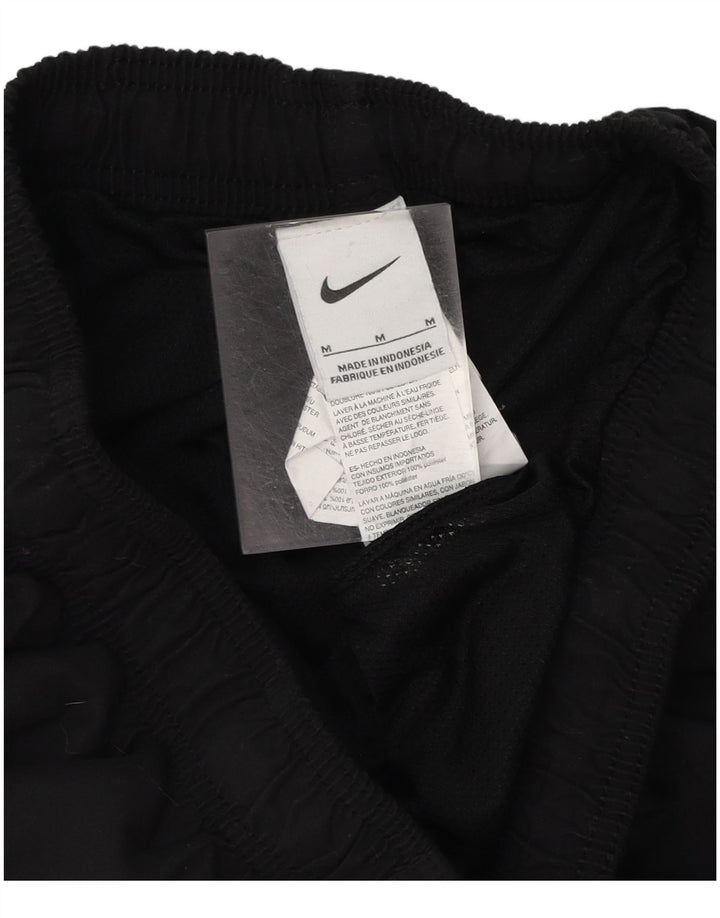 NIKE Womens Sport Shorts UK 12 Medium  Black Polyester