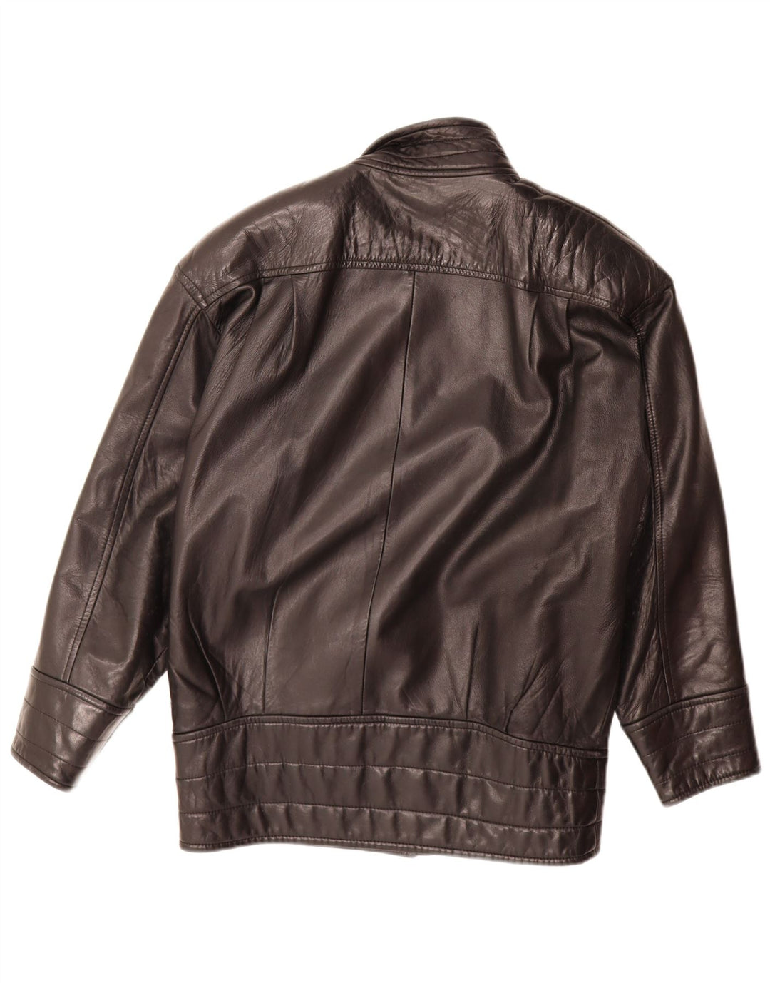 Danier Womens Oversized Leather Jacket UK 6 XS Black