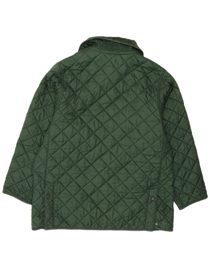Henri Lloyd Mens Quilted Jacket UK 40 Large Green Nylon