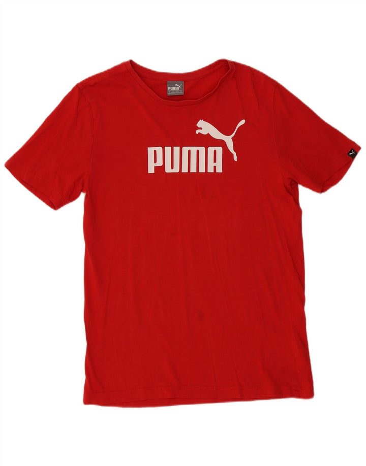 PUMA Mens Graphic T-Shirt Top Small Red
