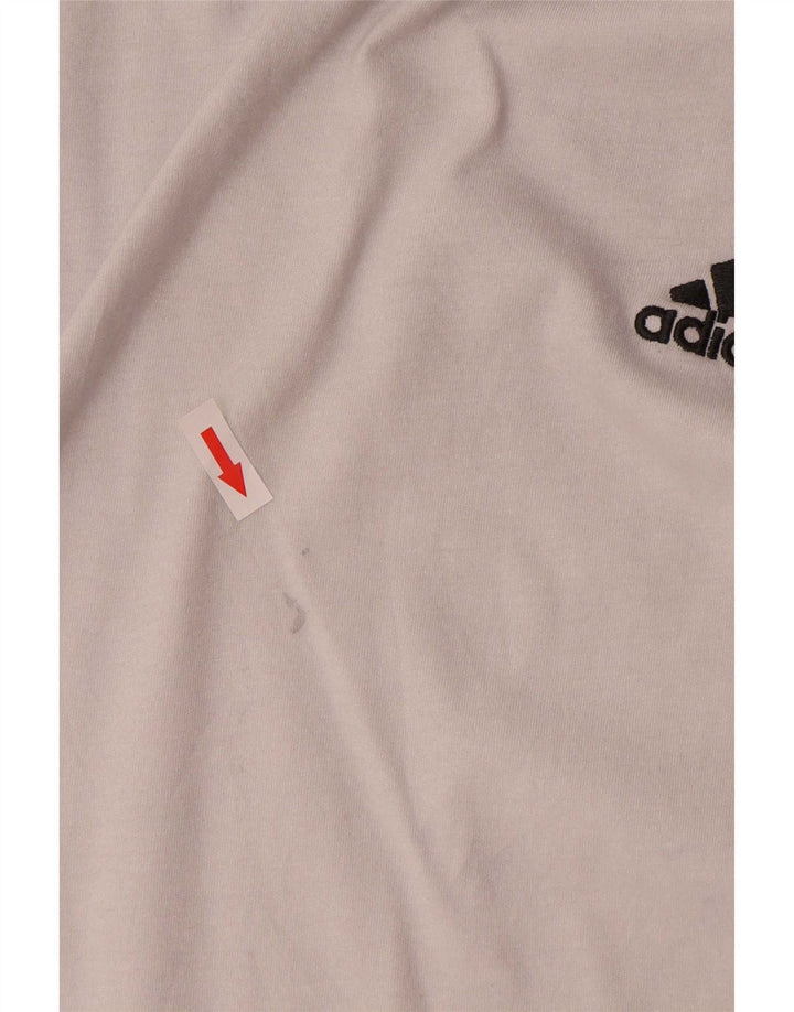 Adidas Mens T-Shirt Top Large White Cotton