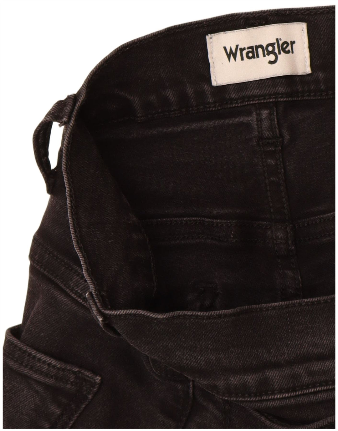WRANGLER Mens Larston Slim Jeans W34 L28 Black Cotton
