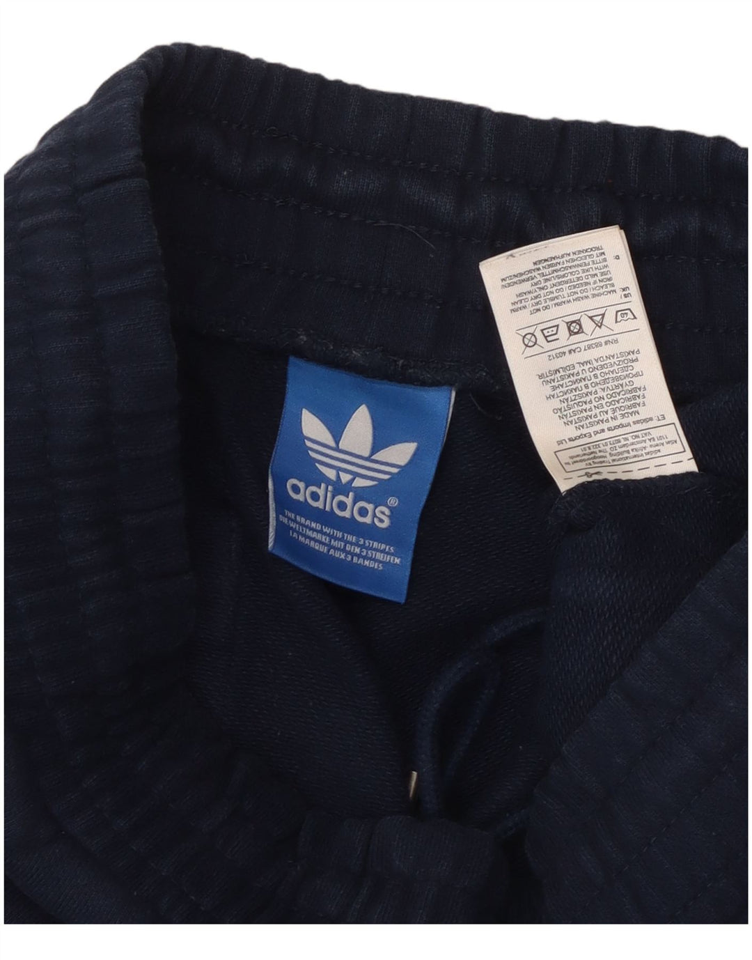 Adidas Mens Tracksuit Trousers Joggers Medium Navy Blue Cotton
