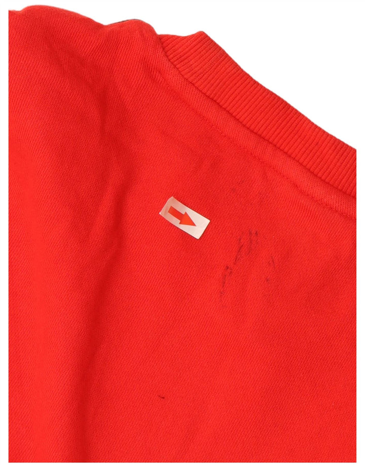 Puma Mens Sweatshirt Jumper Large Red Cotton