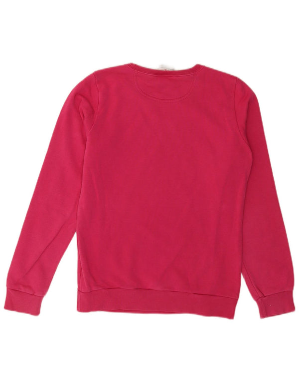 Champion Girls Sweatshirt Jumper 13-14 Years XL Pink Striped