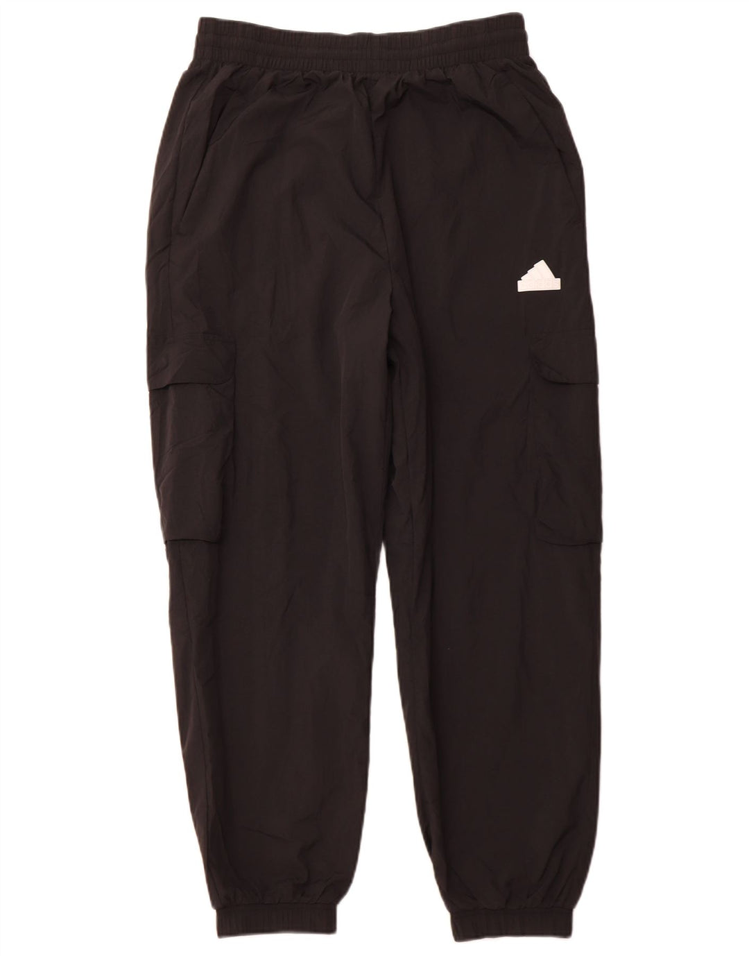 ADIDAS Womens Cargo Tracksuit Trousers Joggers UK 14 Medium Black
