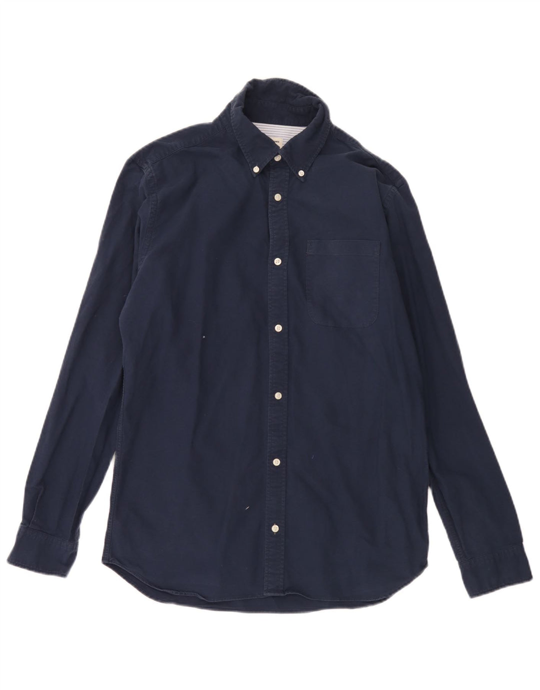 Jack & Jones Mens Shirt Large Navy Blue Cotton