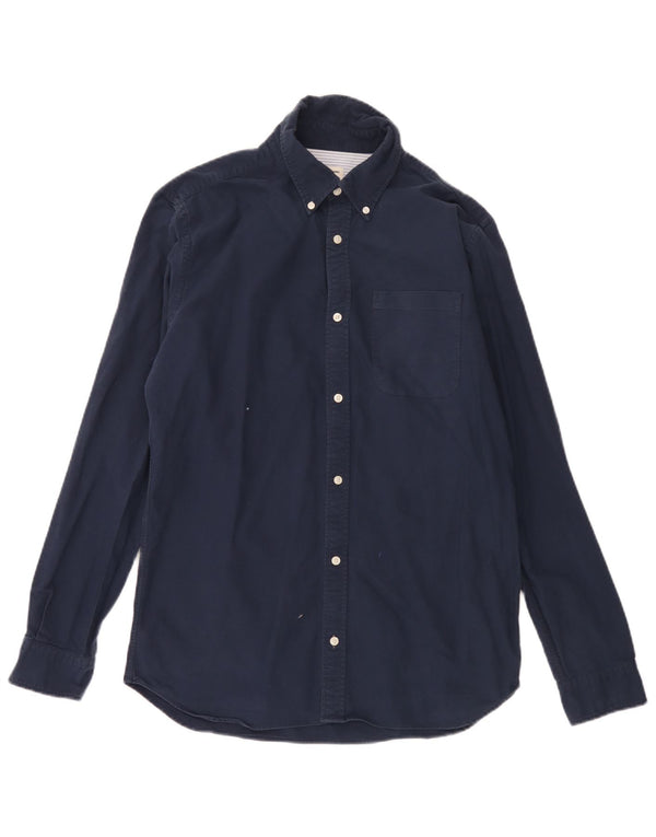 Jack & Jones Mens Shirt Large Navy Blue Cotton