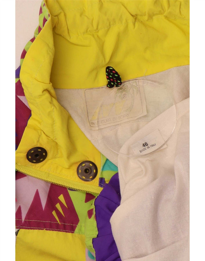 Vintage Womens Oversized Tracksuit Top Jacket IT 46 Large Multicoloured
