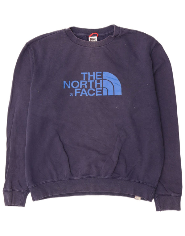 The North Face Mens Graphic Regular Fit Sweatshirt Jumper Large Navy Blue