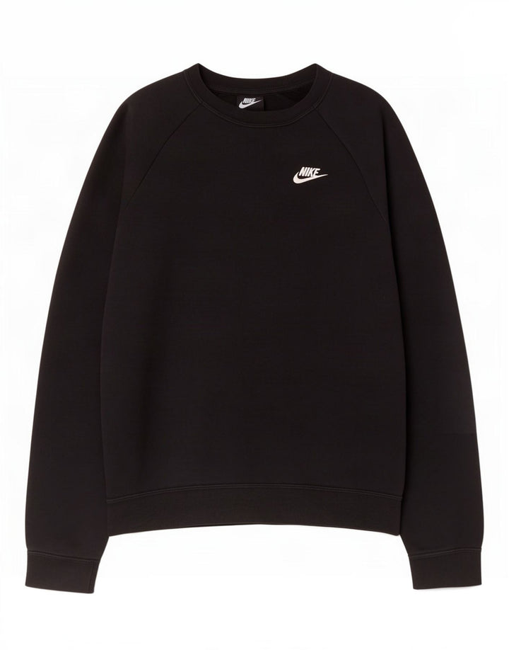 Nike Womens Oversized Sweatshirt Jumper UK 10 Small Black