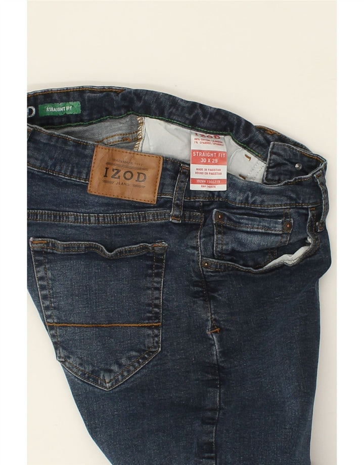 IZOD Womens Straight Jeans W30 L29 Blue Cotton Vintage Izod and Second-Hand Izod from Messina Hembry 