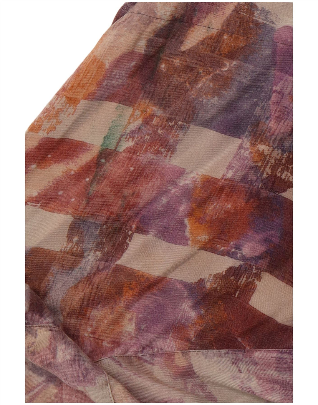 EQUIPE Mens Abstract Pattern Short Sleeve Shirt Large Multicoloured