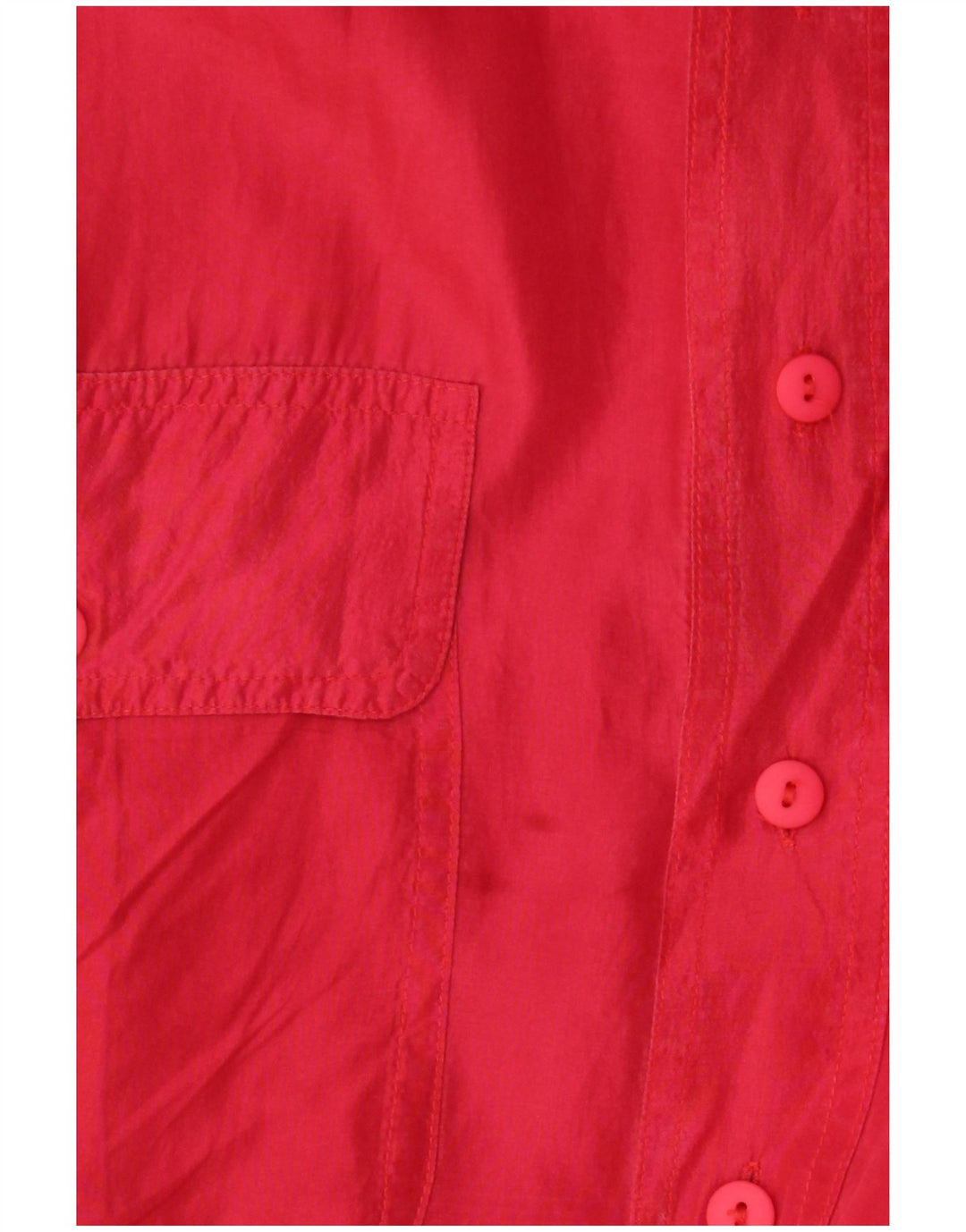 Vintage Mens Shirt Small Red Silk