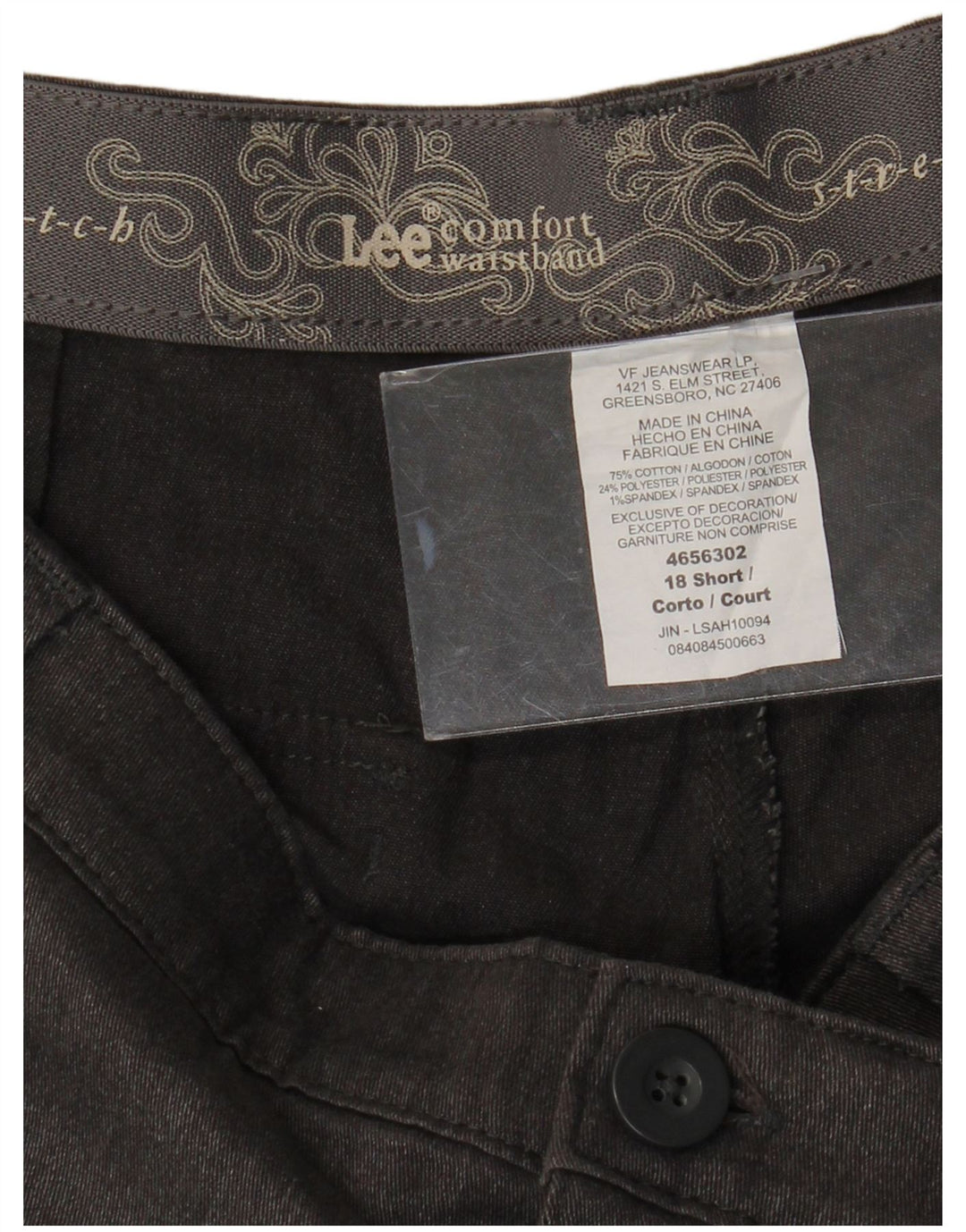 LEE Womens High Waist Straight Casual Trousers US 18 2XL W38 L29 Grey