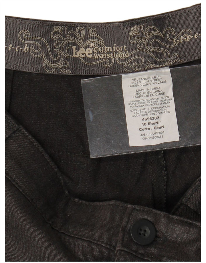 LEE Womens High Waist Straight Casual Trousers US 18 2XL W38 L29 Grey