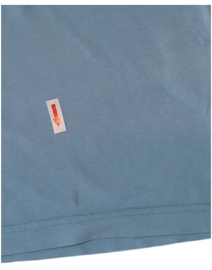 Kappa Mens Graphic T-Shirt Top Medium Blue Cotton
