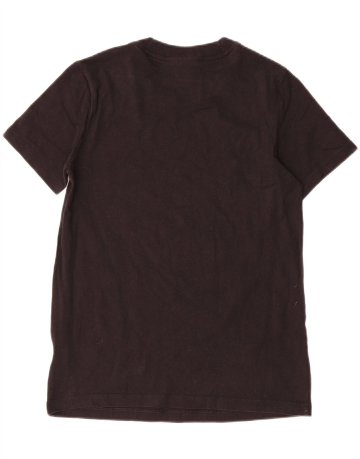 ADIDAS Womens Graphic T-Shirt Top UK 8 Small  Black Cotton