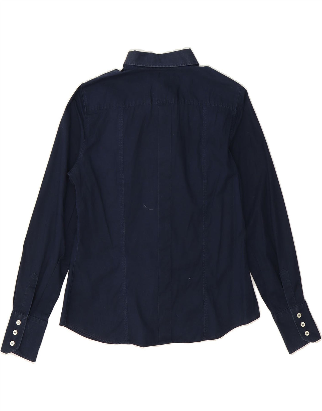 TRUSSARDI JEANS Womens Shirt IT 44 Medium Navy Blue Cotton Vintage Trussardi Jeans and Second-Hand Trussardi Jeans from Messina Hembry 