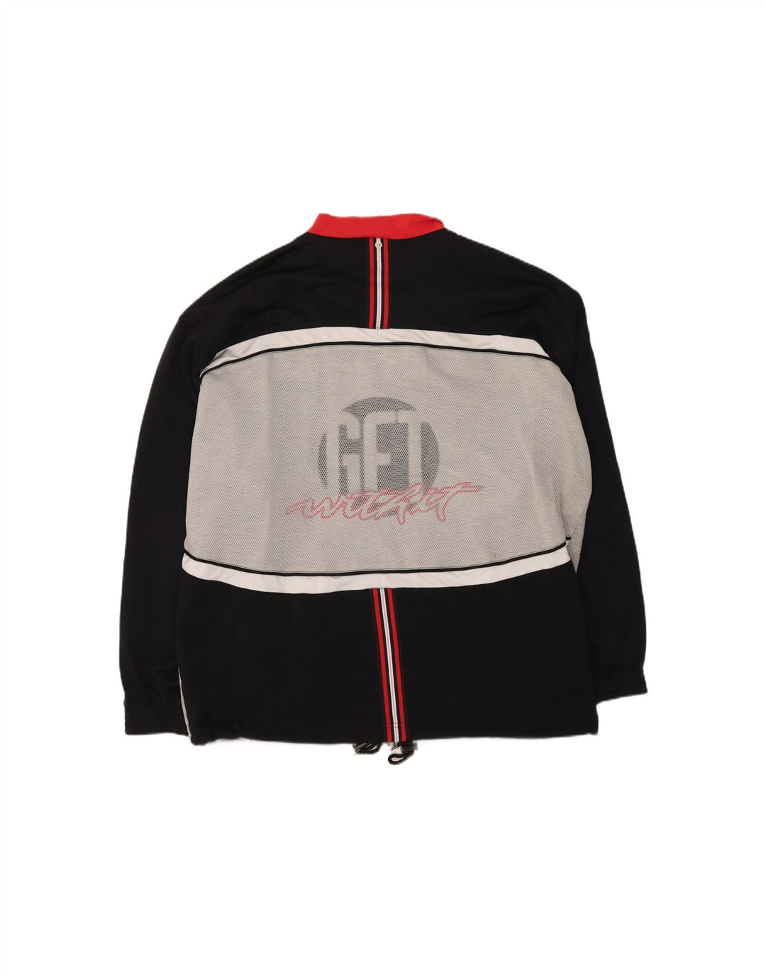 LOTTO Mens Graphic Tracksuit Top Jacket 2XL Grey Colourblock Polyester