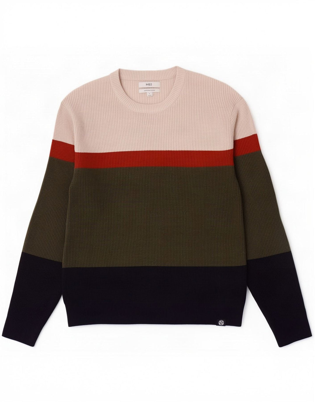 Marks & Spencer Mens Crew Neck Jumper Sweater Large Multicoloured