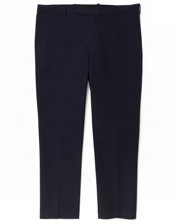 Marks & Spencer Mens Tailored Fit Slim Suit Trousers W36 L33 Navy Blue