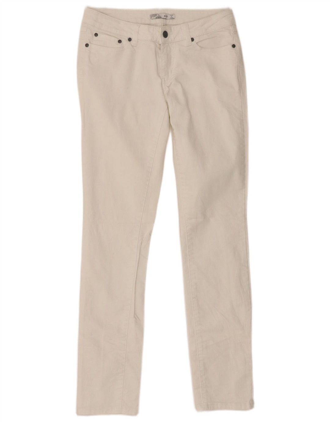 PRANA Womens Slim Jeans US 4 Small W27 L31 White Cotton