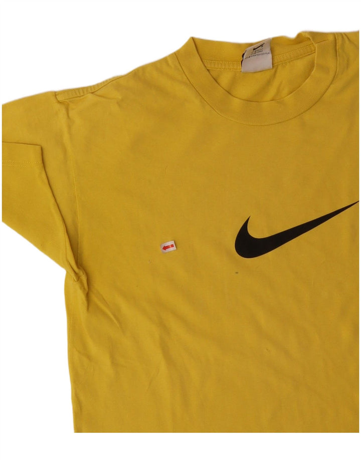 NIKE Boys Graphic T-Shirt Top 13-14 Years XL  Yellow Cotton