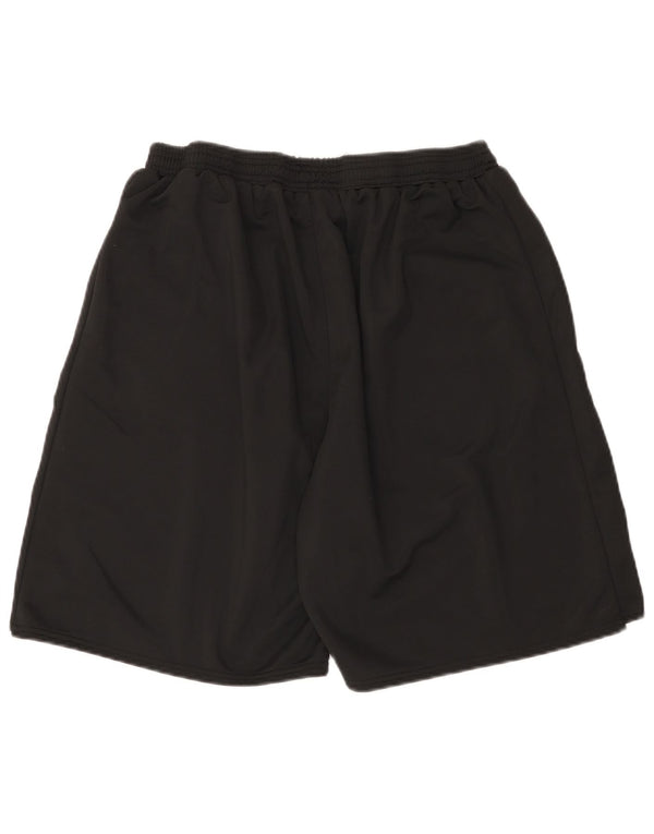 Macron Mens Graphic Sport Shorts 3XL  Black Polyester