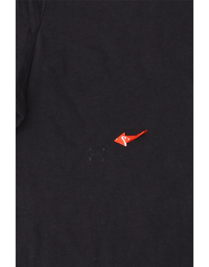 TOMMY HILFIGER Womens T-Shirt Top UK 2 2XS Navy Blue Cotton