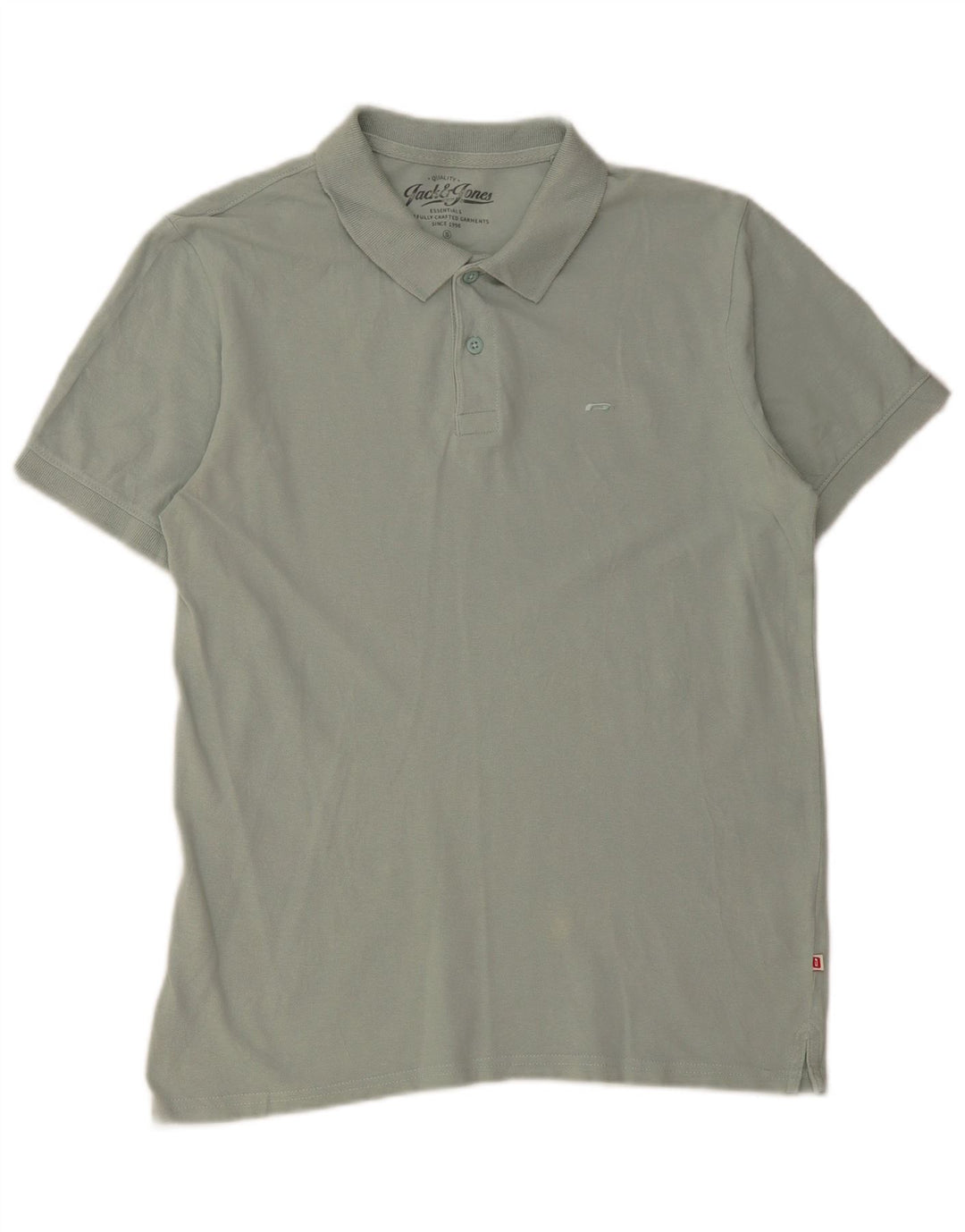 Jack & Jones Mens Polo Shirt Small Green Cotton