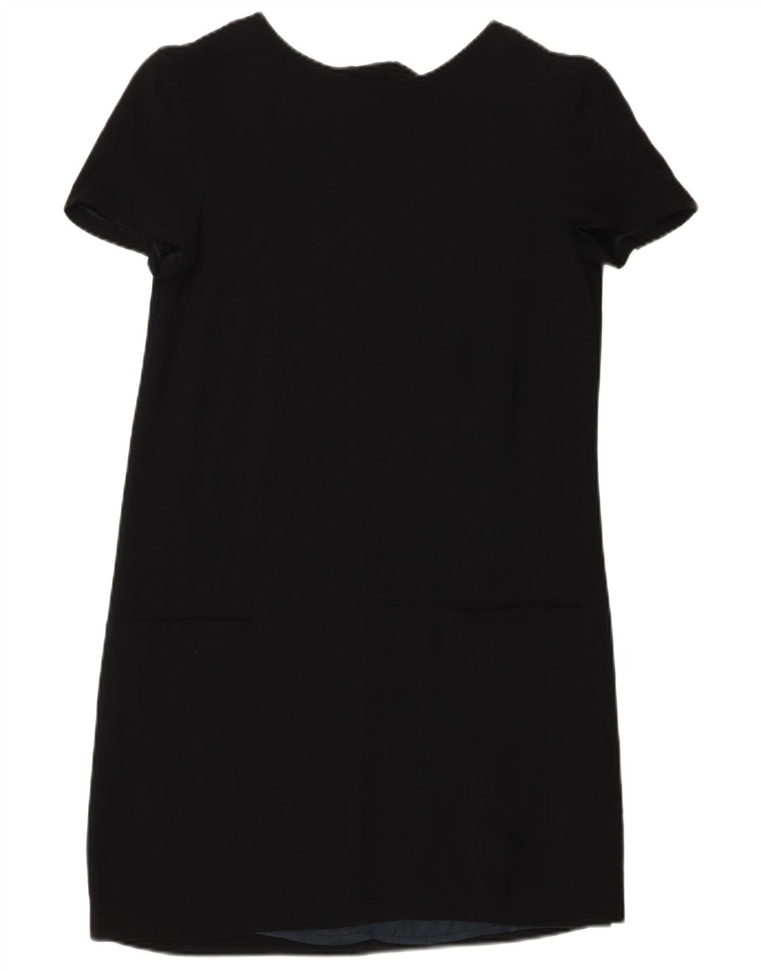 Massimo Dutti Womens Shift Dress EU 40 Medium Black Viscose
