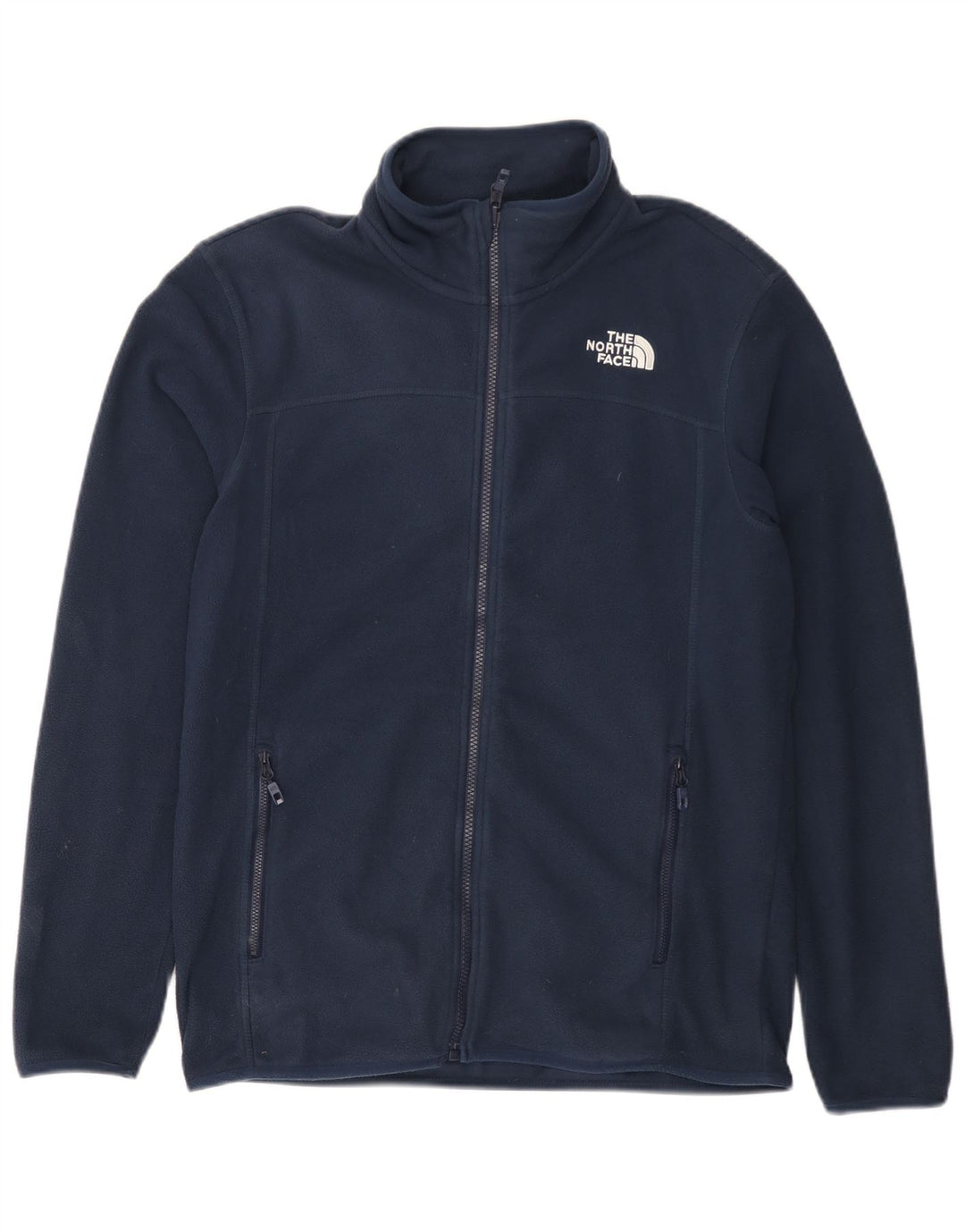THE NORTH FACE Mens Fleece Jacket UK 38 Medium Navy Blue Polyester