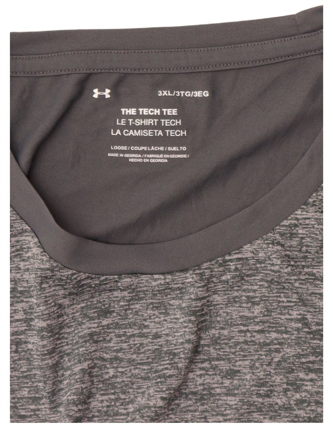 Under Armour Mens T-Shirt Top 3XL Grey Flecked